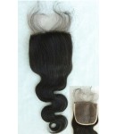 Body wave silk base top closure