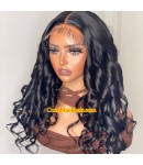 Angela 40-5x5 HD lace closure wig Body Curls Brazilian virgin human hair pre plucked