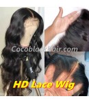 Clover-HD Lace 13x6 Wig Body Wave Pre plucked Brazilian virgin human hair 