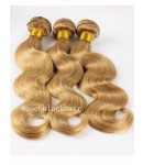 3 bundles Brazilian virgin body wave blonde color #27 