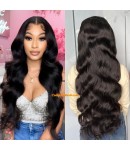 Lucy12-Wear and Go Wig Virgin Human Hair Pre Cut HD Lace Wig body wave