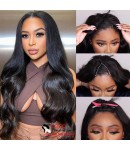 Jess-V part wig Brazilian virgin body wave Quick & Easy Affordable Wig