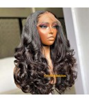 Lara-Bouncy curls 13x6 HD Lace Wig Brazilian human hair Pre plucked hairline
