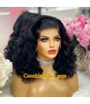 Tammy-Bouncy wave 13x6 lace front wig Brazilian virgin human hair Pre plucked 