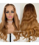 Angela 59-Brown 5x5 HD lace closure wig virgin human hair 
