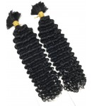 Two bundles Brazilian virgin deep wave bulk hair wefts