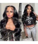 Nova 04-Body wave Brazilian virgin 13x6 wig glueless lace front Pre plucked hairline