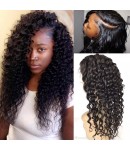 Carey- Brazilian virgin deep wave full lace wig