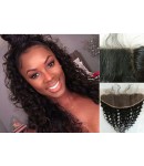 Chinese virgin deep wave lace frontal