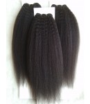 Chinese virgin ITALIAN YAKI human hair wefts 3 bundles