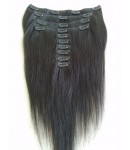 Brazilian virgin silky straight Clips in hair extensions