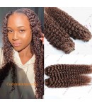 Brazilian virgin Deep curly Clips in hair extensions