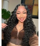 Lucy01-Wear and Go Wig Virgin Human Hair Pre Cut HD Lace Wig deep curly