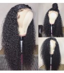 Marie-Brazilian virgin deep curly lace front wig