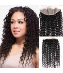 Brazilian virgin deep wave lace frontal