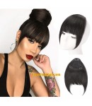 Detachable fringe Chinese bangs Virgin human hair silk straight 