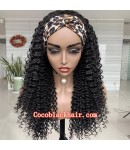Rudy 11-Headband wigs exotic curly Brazilian virgin human hair