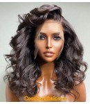 Danny-Brazilian virgin loose wave full lace wig Natural color pre plucked hairline 