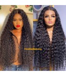 Angela 47-5x5 HD lace closure wig Water Wave Brazilian virgin human hair Pre-plucked