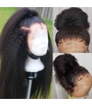 Emily01-kinky straight/ Italian yaki 360 wig Brazilian virgin human hair