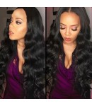 Judi-Brazilian virgin human hair body wave full lace wig