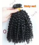 Tips extension 10A grade microlinks Brazilian virgin human hair 