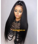 Angela 49-5x5 HD lace closure wig Italian yaki Brazilian virgin human hair 