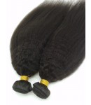 virgin human hair kinky straight wefts