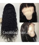 Emily23-Brazilian virgin big deep wave 360 frontal wig