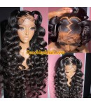 Jada-HD Lace 13x6 lace front wig Lush Wave Brazilian virgin human hair Pre plucked 