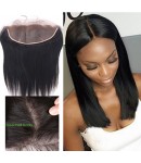 Malaysian virgin silky straight lace frontal
