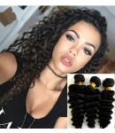 Malaysian virgin 3 bundles deep wave hair weaves