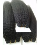 Malaysian virgin ITALIAN YAKI human hair wefts 3 bundles