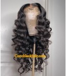 Angela 25-5x5 HD lace closure wig natural wave 10A grade Brazilian virgin human hair pre plucked hairline