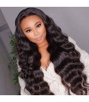 Money-HD Lace 13x6 Wig Ocean Wave Pre plucked Brazilian virgin human hair glueless lace front wig