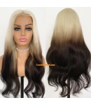 Angela 60-Ombre black 5x5 HD lace closure wig virgin human hair 