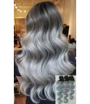 1B / Grey Ombre Body Wave Brazilian Hair Weaves 3 units