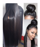 Rita-Brazilian virgin Natural straight full lace wig