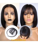 See-through bangs Clip in bangs Virgin human hair Air Flat Bangs