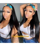 Rudy 05-Headband wigs silky straight Brazilian virgin human hair 