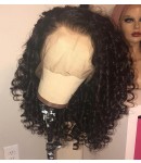 Emily48-pre plucked Brazilian small curly 360 wig 