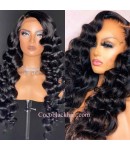 Nova 10-Spanish wave Brazilian virgin 13x6 wig glueless lace front Pre plucked hairline