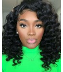 Angela 16-5x5 HD lace closure wig Spanish wave 10A grade Brazilian virgin human hair