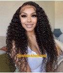 Angela 02-5x5 HD lace closure wig Spiral Curl 10A grade Brazilian virgin human hair 