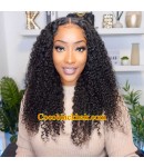 Lucy07-Wear Go Wig Virgin Human Hair Pre Cut HD Lace Wig spiral curl