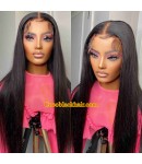 Angela 01-5x5 HD Lace closure wig silky straight Brazilian virgin human hair pre plucked hairline