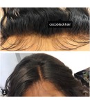 Chinese virgin silky straight lace frontal