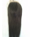 Silk straight silk base top closure