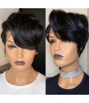 Hope-Indian virgin 13x6 glueless lace front wig short hair summer bob hair