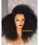 Emily52-Pre plucked Brazilian virgin tiny curly 360 wig 